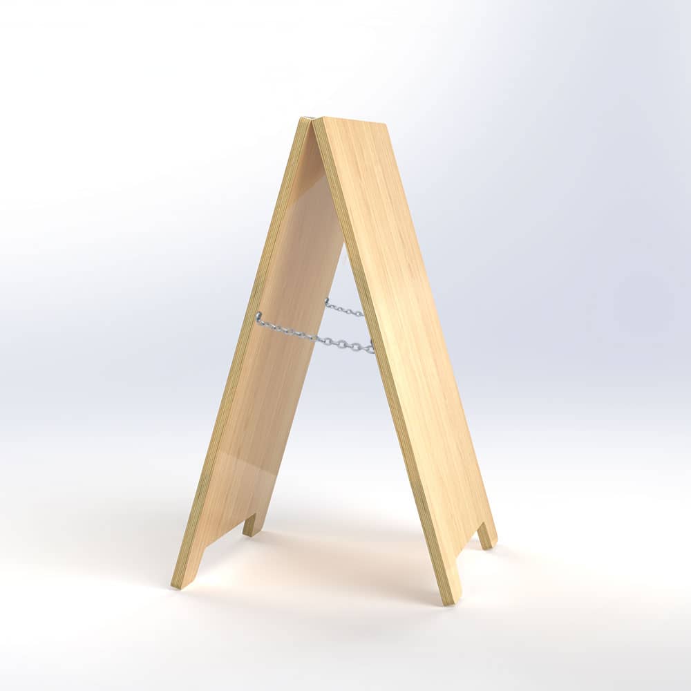 Printed Wooden A-Frame Printed Wooden A-Frame