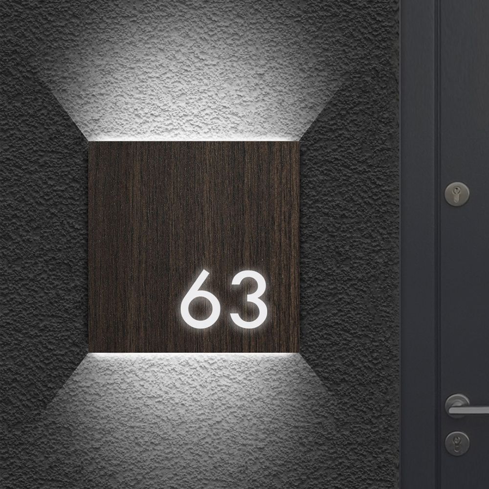 Illuminated House Number Sign