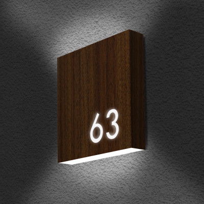 Illuminated House Number Sign