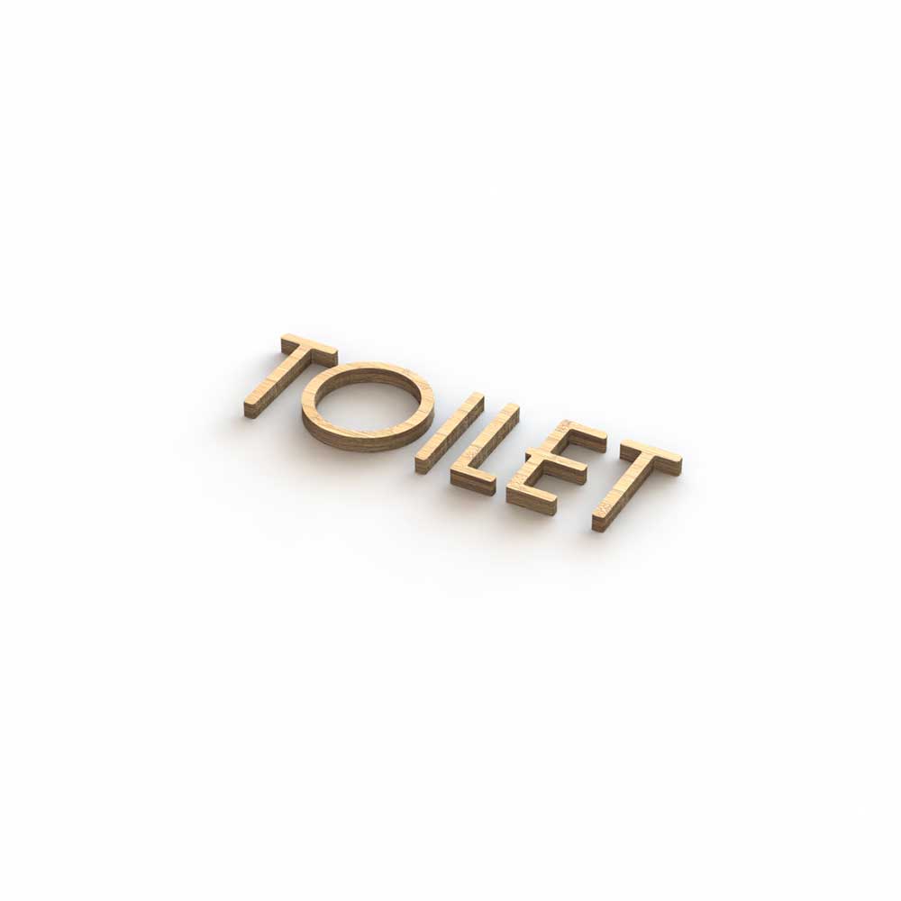 Washroom Toilet Door Signs