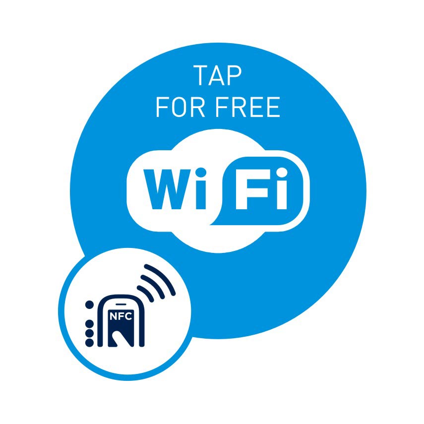 Tap for Free Wifi, NFC Smart Tag