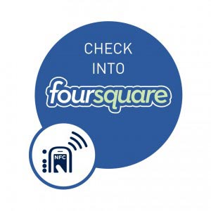 Check into Foursquare, NFC Smart Tag