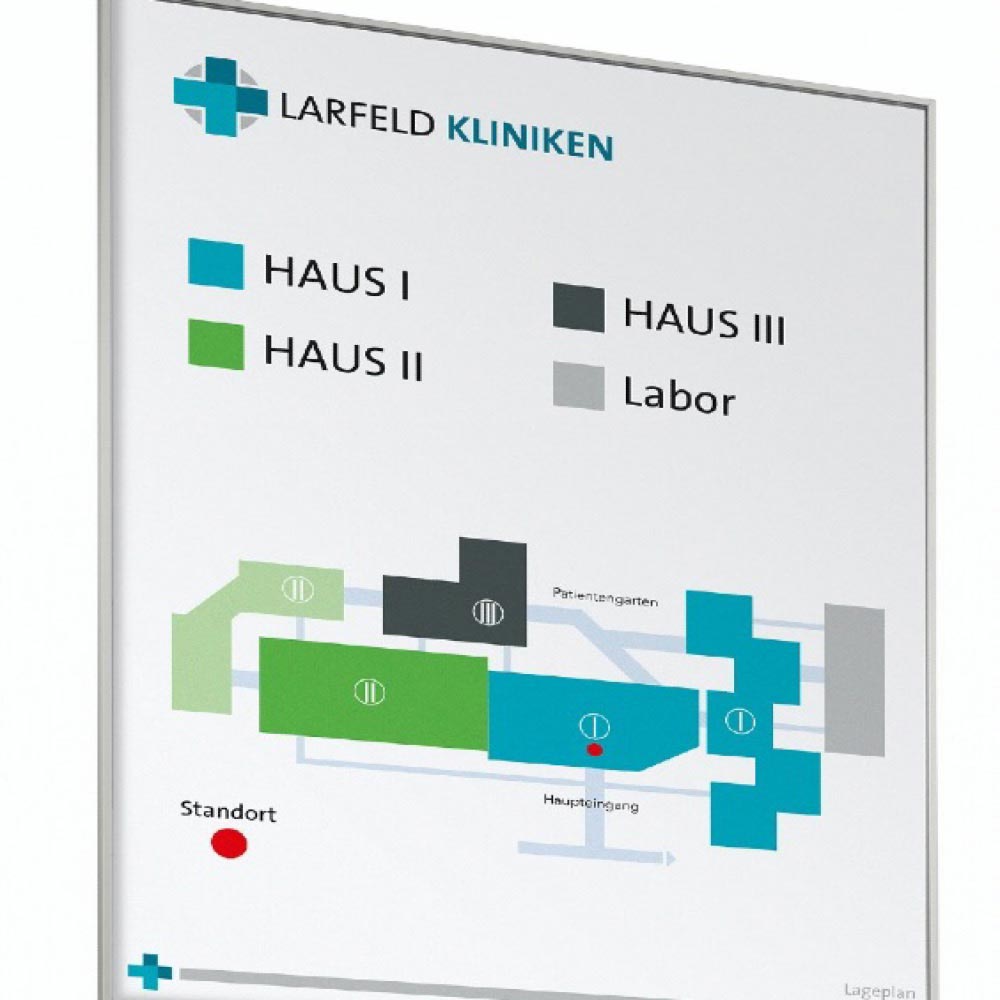 Wayfinding signage for doors and walls