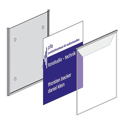 Wayfinding signage for doors and walls