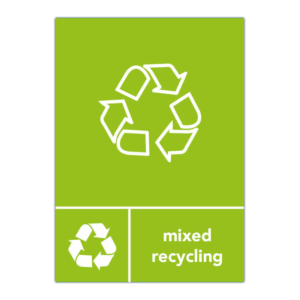 Recycling Sign Vinyl Sticker Recycling Sign Vinyl Sticker