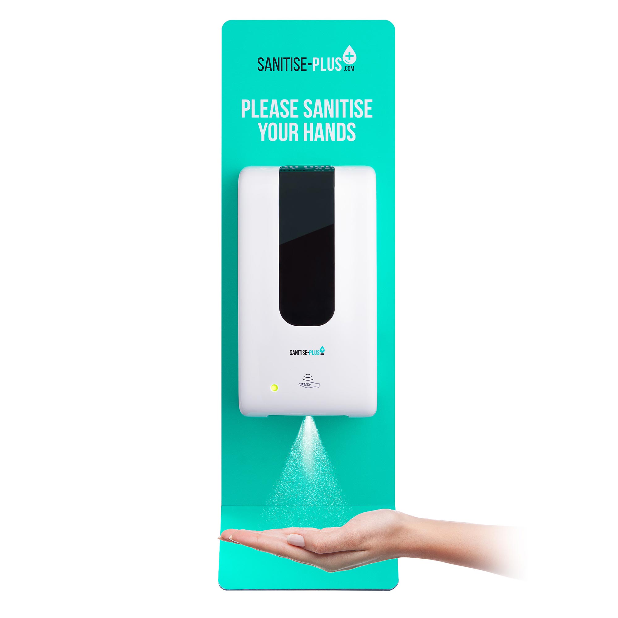 SANITISE PLUS - WALL-MOUNTED AUTOMATIC SANITISING STATION - TOUCH FREE