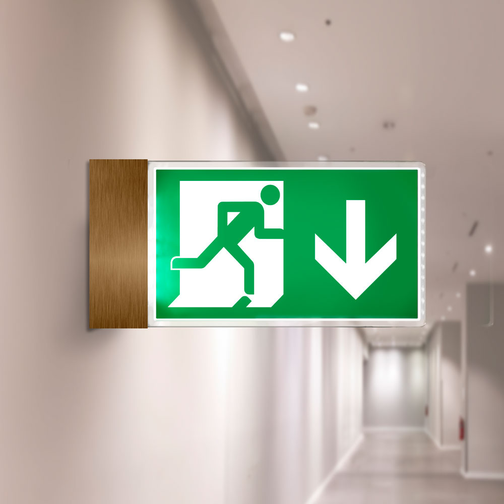 Projecting Fire Exit Sign Projecting Fire Exit Sign