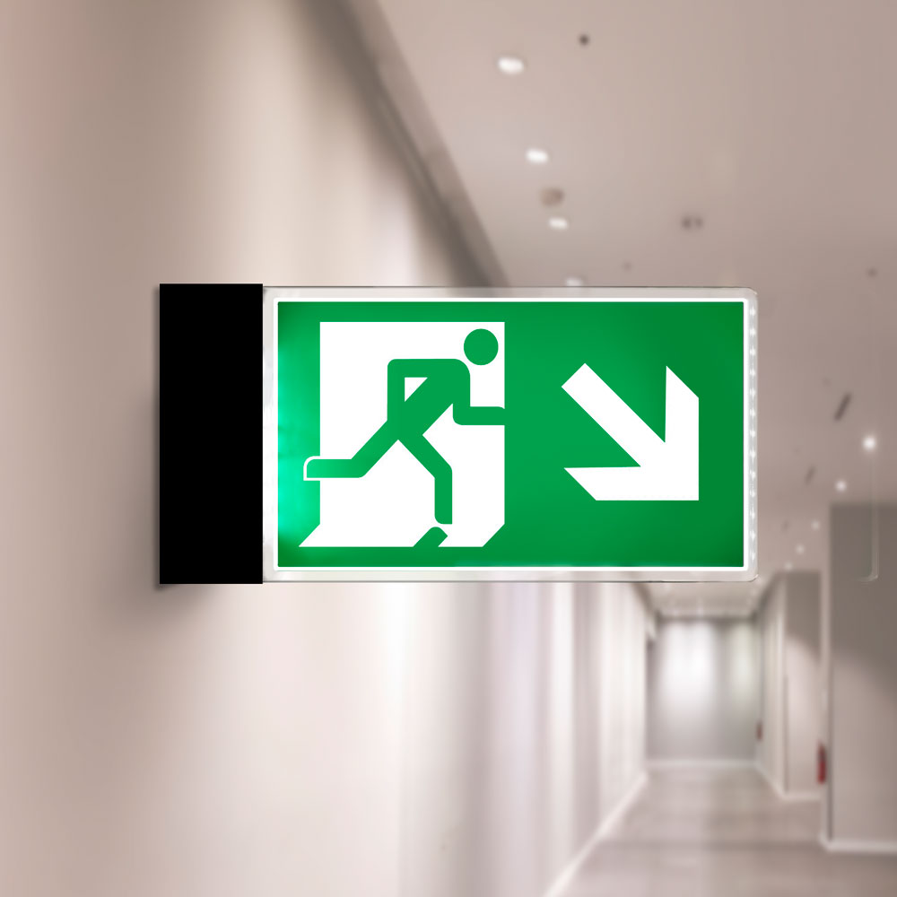 Projecting Fire Exit Sign Projecting Fire Exit Sign