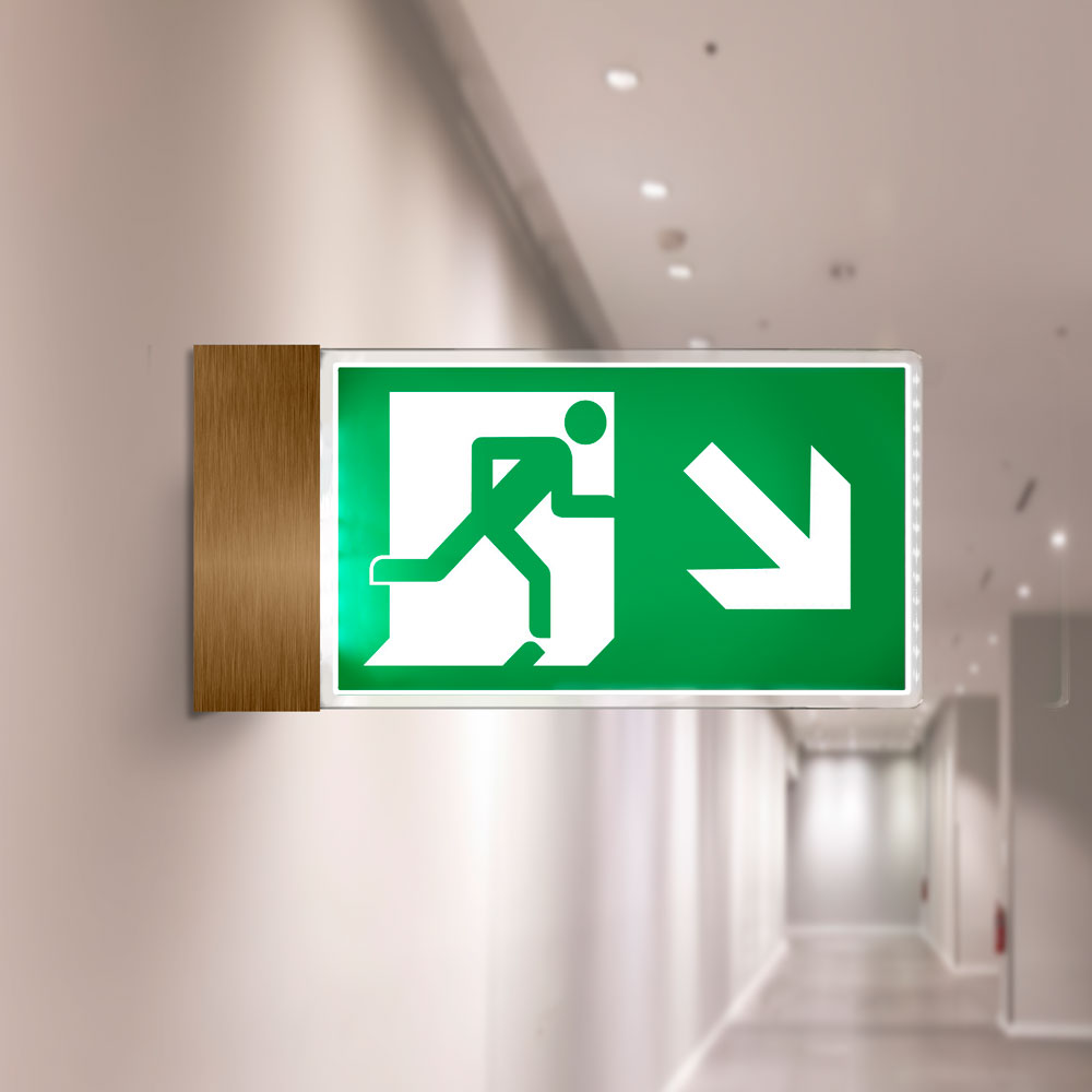 Projecting Fire Exit Sign Projecting Fire Exit Sign