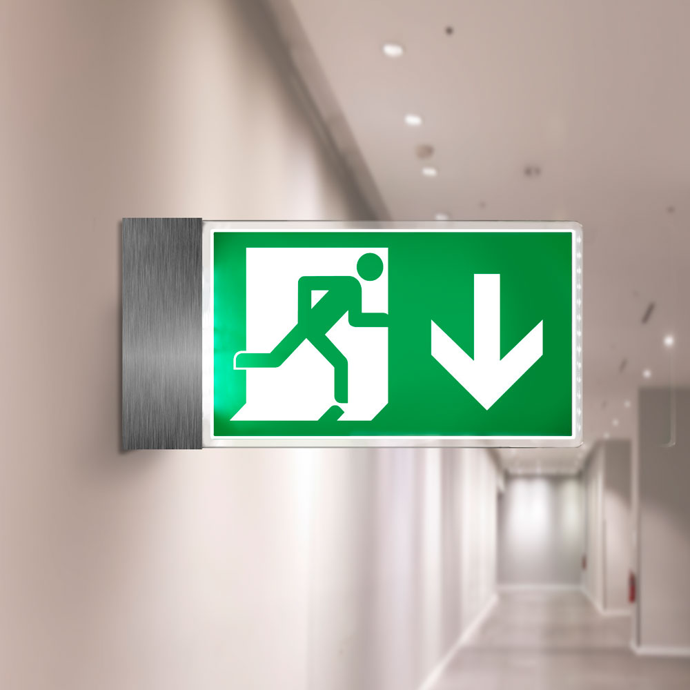 Projecting Fire Exit Sign Projecting Fire Exit Sign
