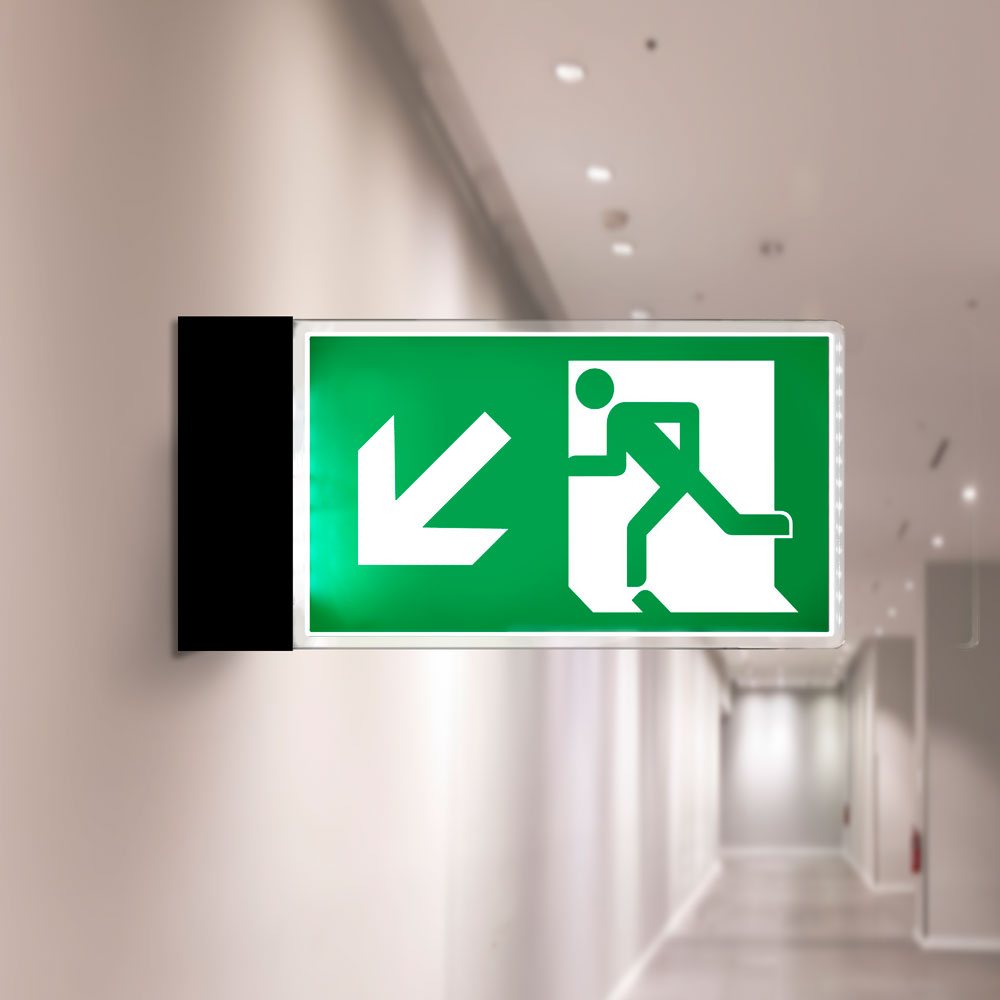 Projecting Fire Exit Sign Projecting Fire Exit Sign