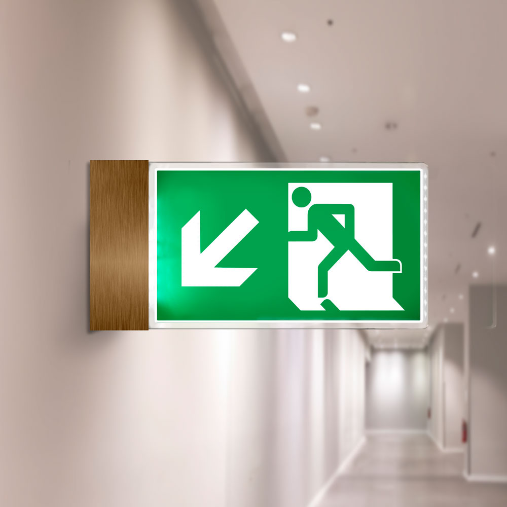 Projecting Fire Exit Sign Projecting Fire Exit Sign