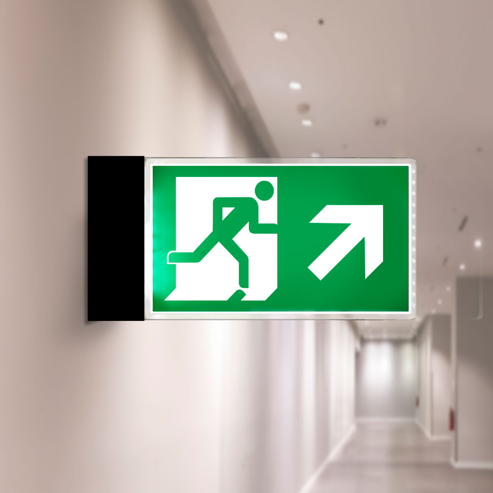Projecting Fire Exit Sign Projecting Fire Exit Sign
