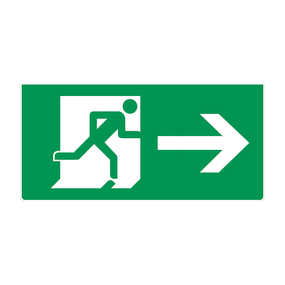 Fire Exit Sign - RIGHT