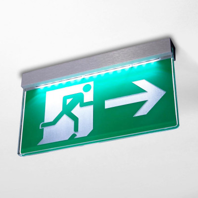 Fire Exit Sign - Ceiling Mounted