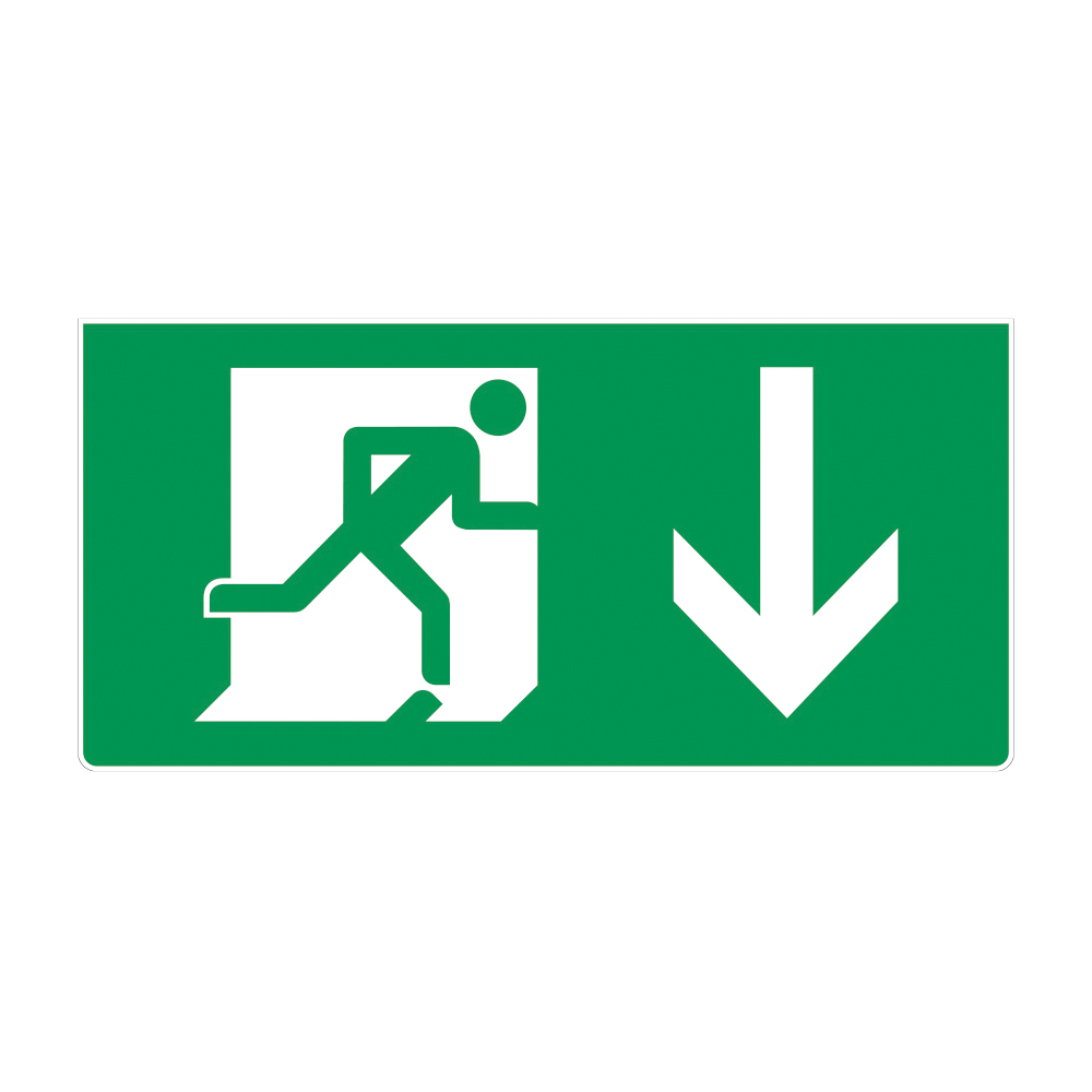Fire Exit Sign - DOWN