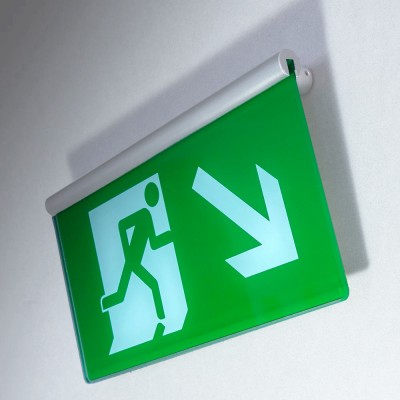 Fire Exit Sign - Signslot Wall Mounted 