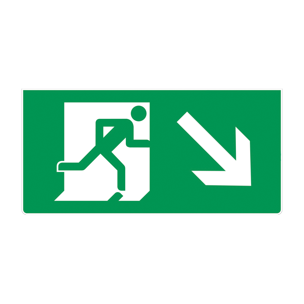 Fire Exit Vinyl Sticker Sign Fire Exit Vinyl Sticker Sign