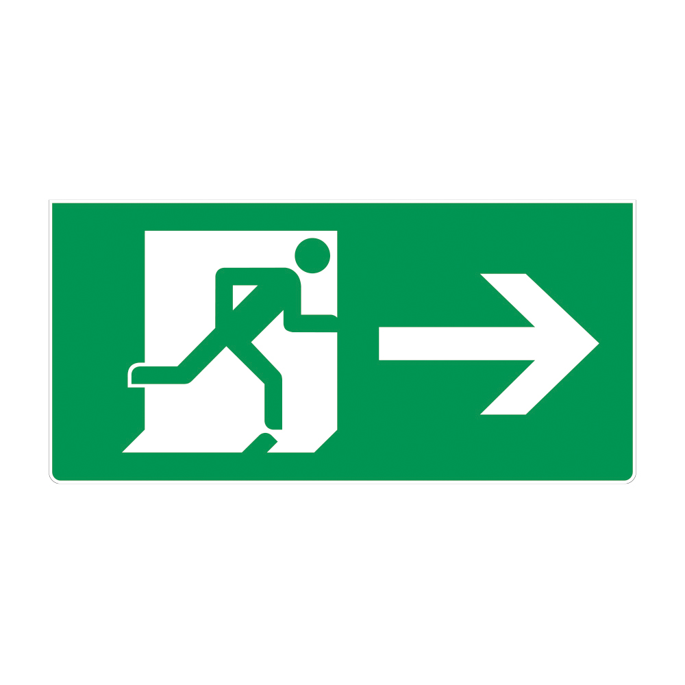 Fire Exit Vinyl Sticker Sign Fire Exit Vinyl Sticker Sign