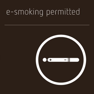 E-Smoking Permitted Sign Bronze
