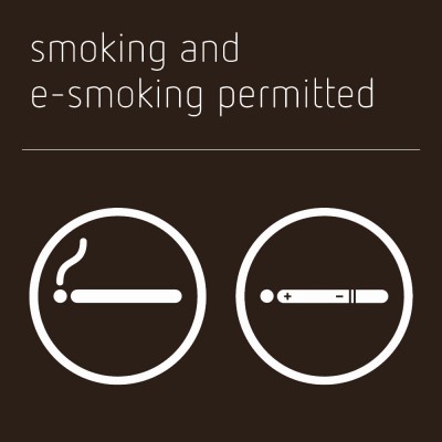 Smoking and E-Smoking Permitted Sign - Bronze
