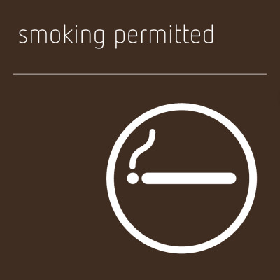 Smoking Permitted Sign - Bronze Range 