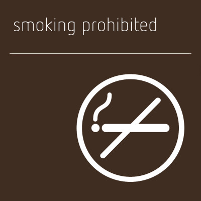 Smoking Prohibited Sign - Bronze Range 