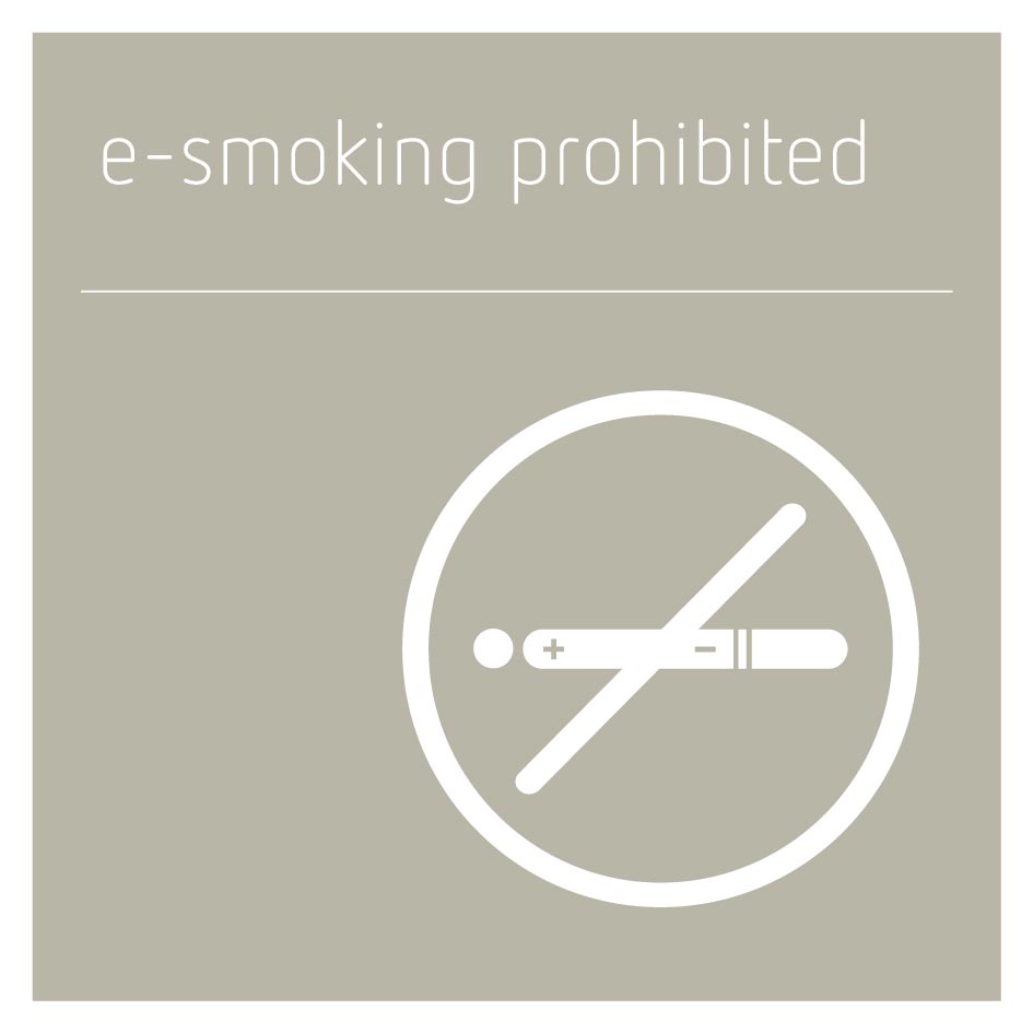 E-Smoking Prohibited Sign 
