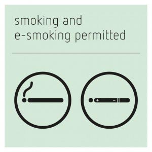 Smoking and E-Smoking Permitted Sign - Glacier