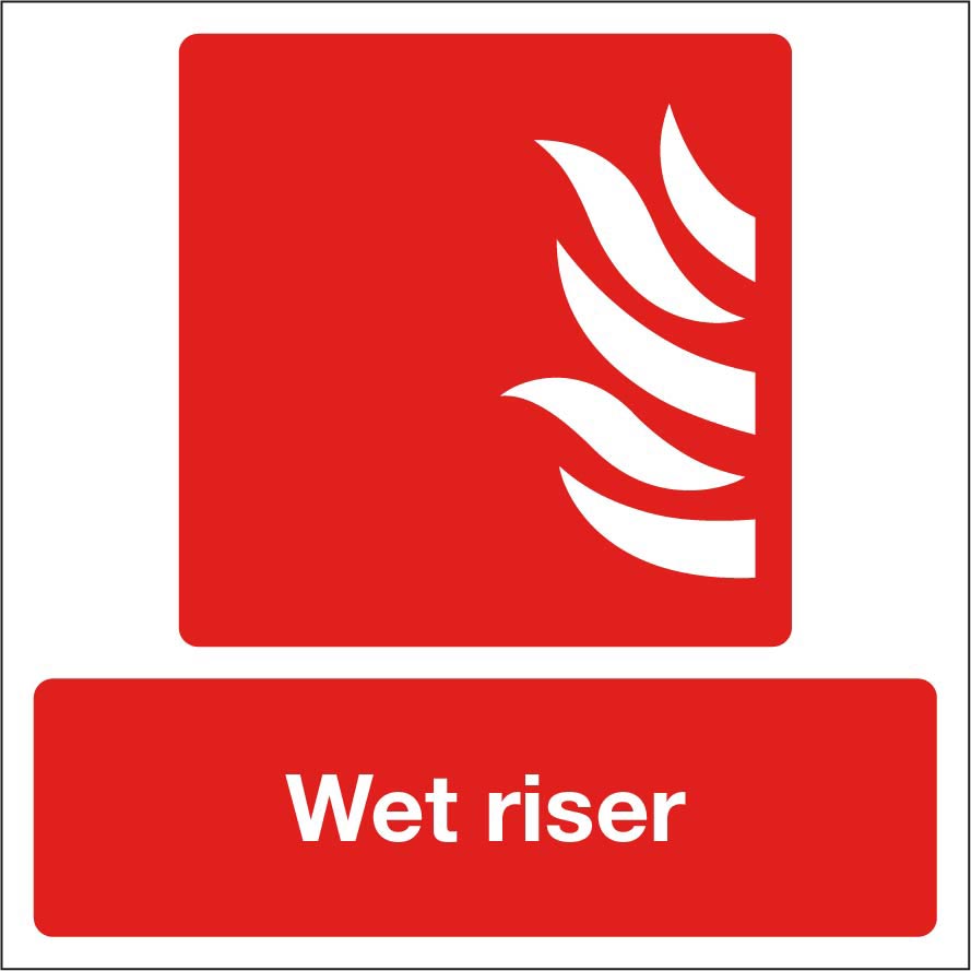 Fire Wet Riser Sign