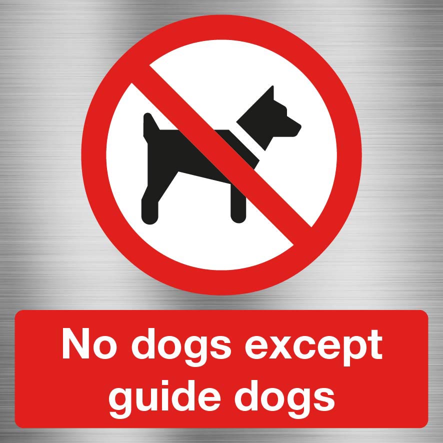 No Animals sign