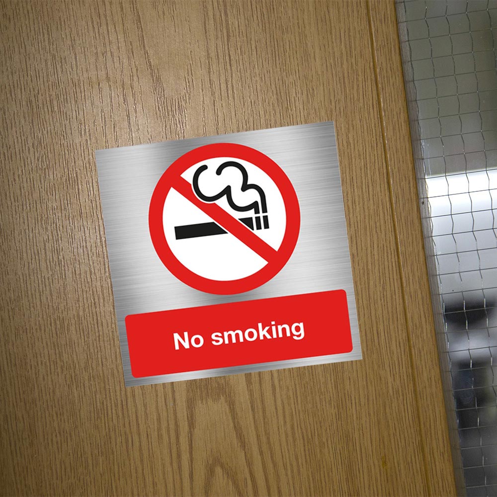 No Smoking Sign 100 x 150mm Self-Adhesive  Signage Safety Signs 