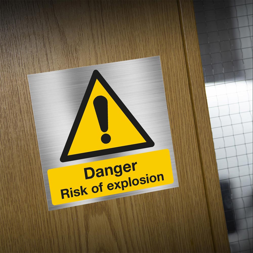 Danger Risk of Explosion Sign