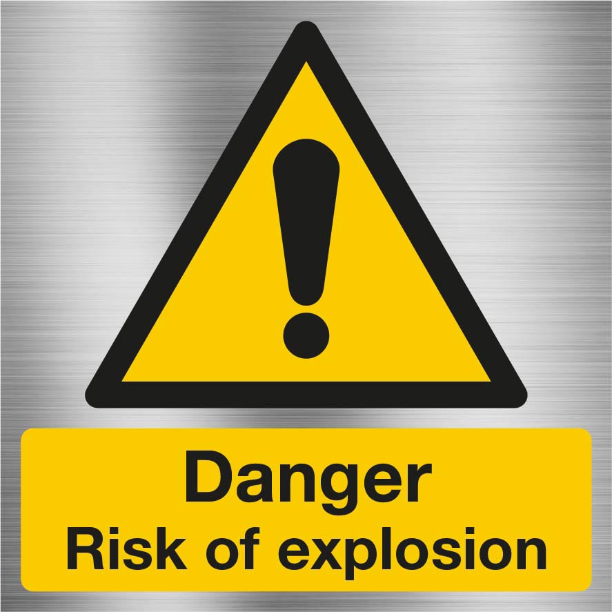 Danger Risk of Explosion Sign