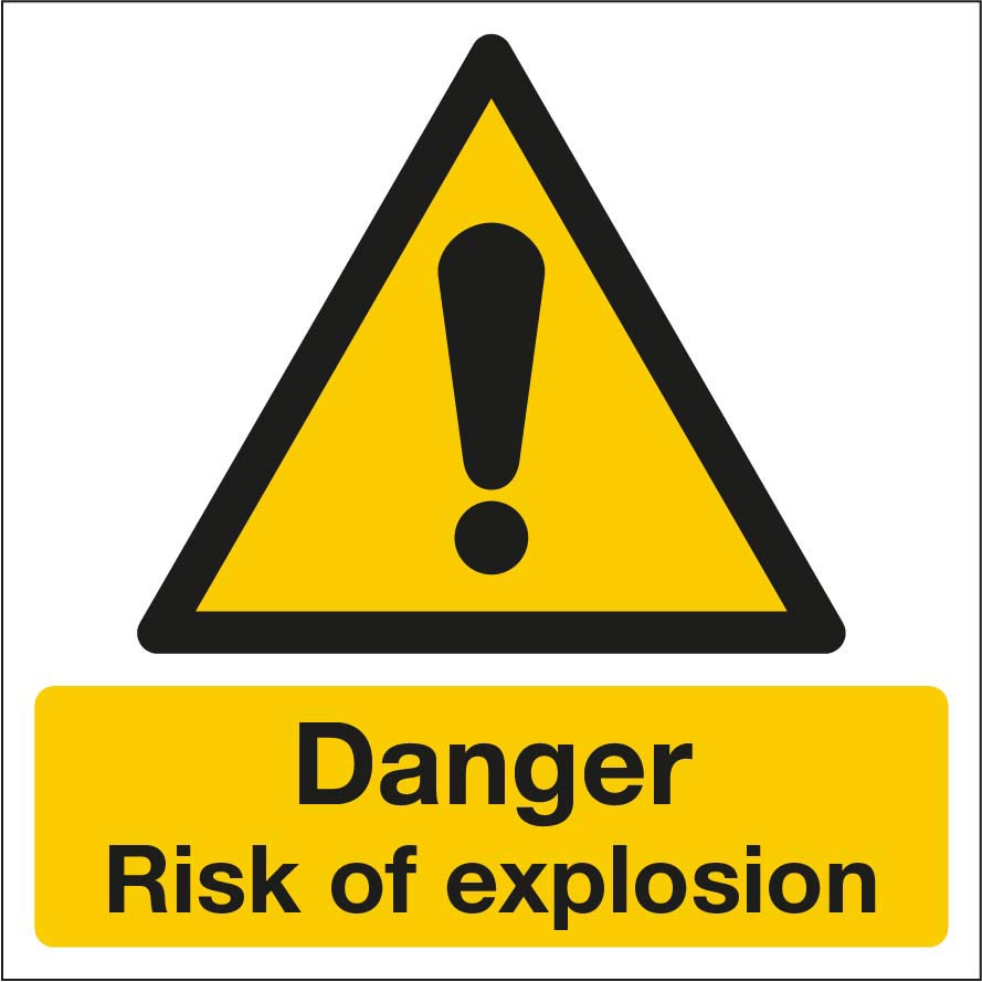 Danger risk of explosion