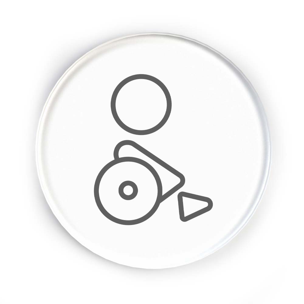 Disc Door Sign Icon - Accessible