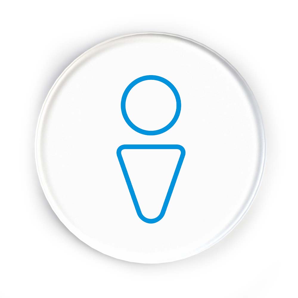 Disc Door Sign Icon - Male 