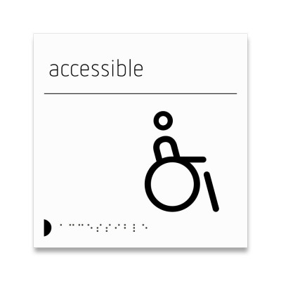 Braille Wayfinding Washroom Toilet Signs