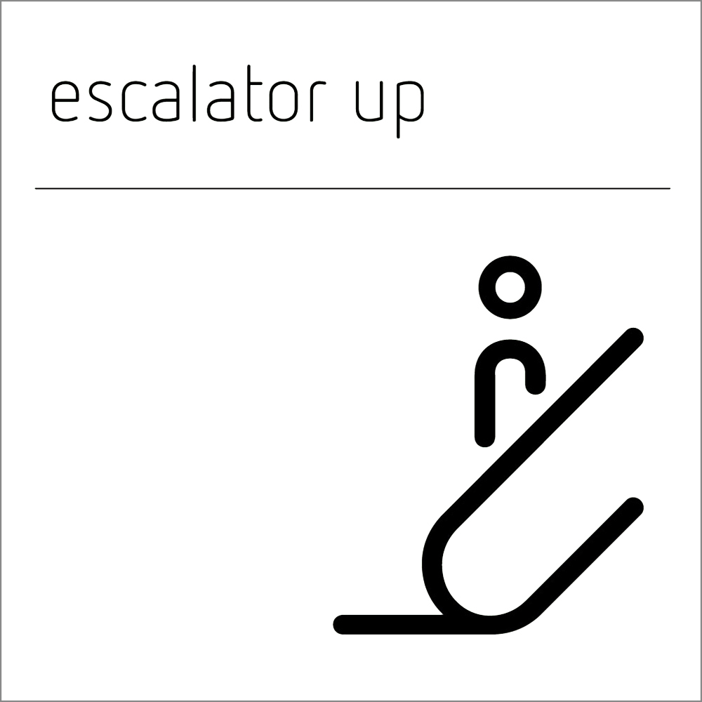 Escalator Up Sign
