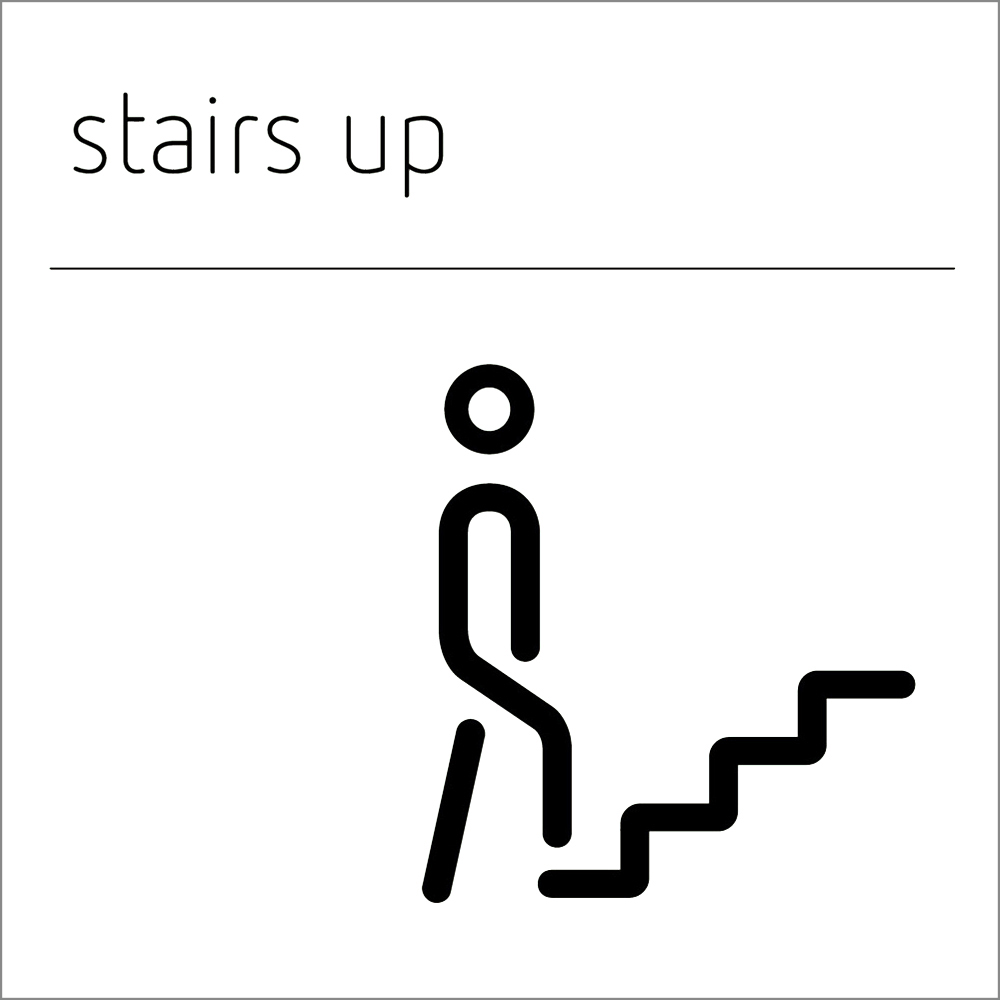 Stairs Up Sign