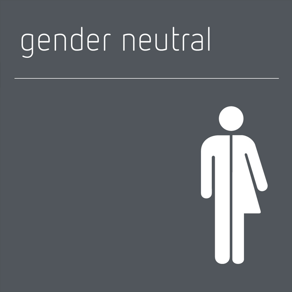 Wayfinding Wall Symbol Signs - Matt Shadow Black | Signbox