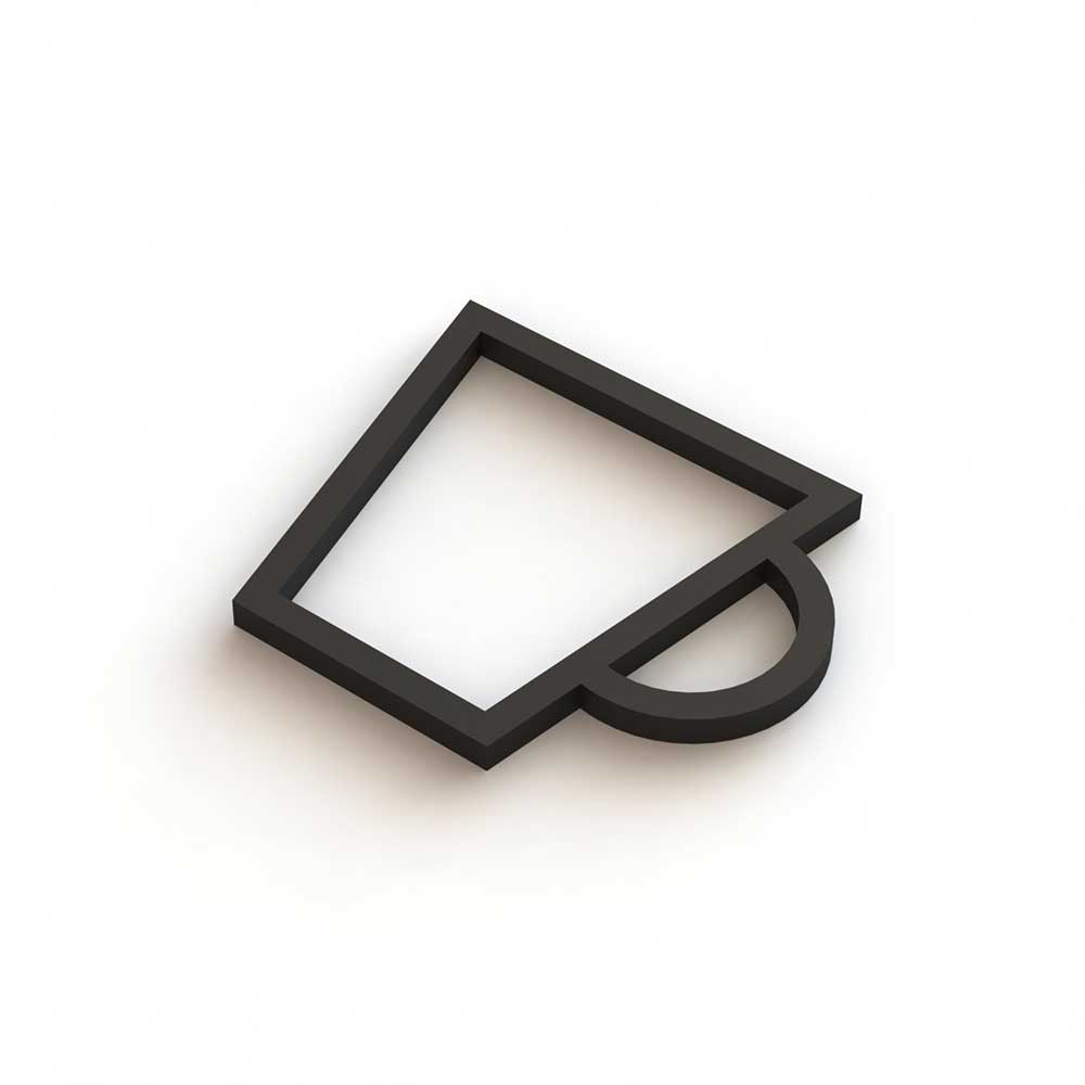 Cube Icon Pictogram Door Sign