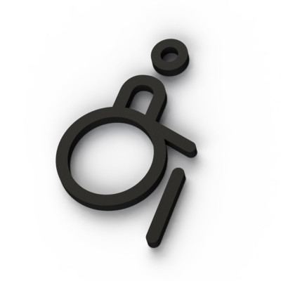 Gender Inclusive Toilet Washroom Door Icons