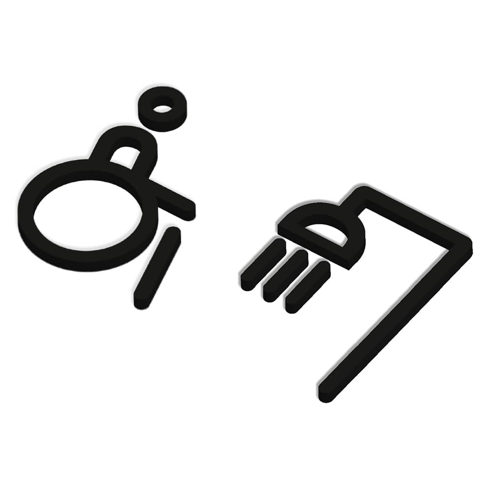 Netto Icon Range - Sign - Disabled Shower
