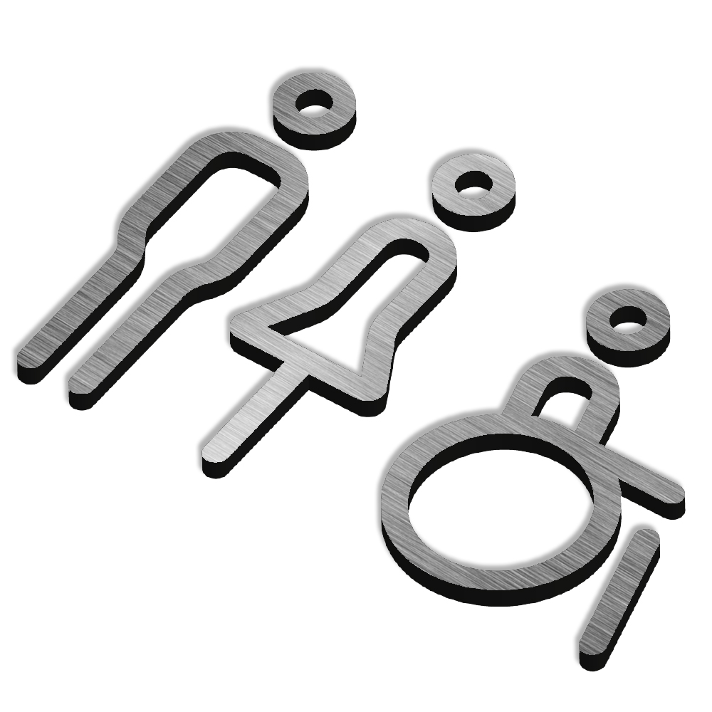 Netto Icon Range - Sign - Disabled, Male and Female