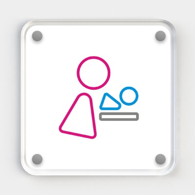 Icon Sign - Baby Changing Coloured