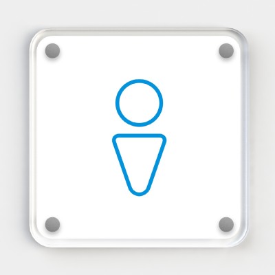 Icon Range - Male Toilet Sign Coloured
