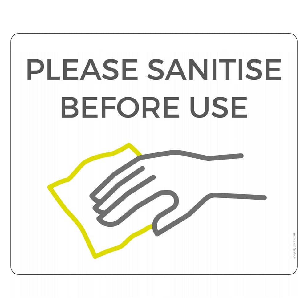 Please Sanitise Before Use