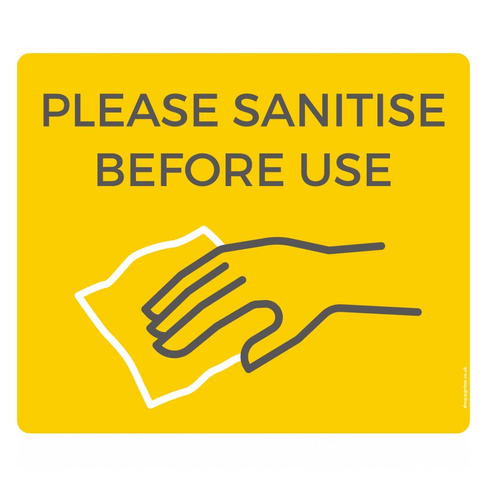 Please Sanitise Before Use