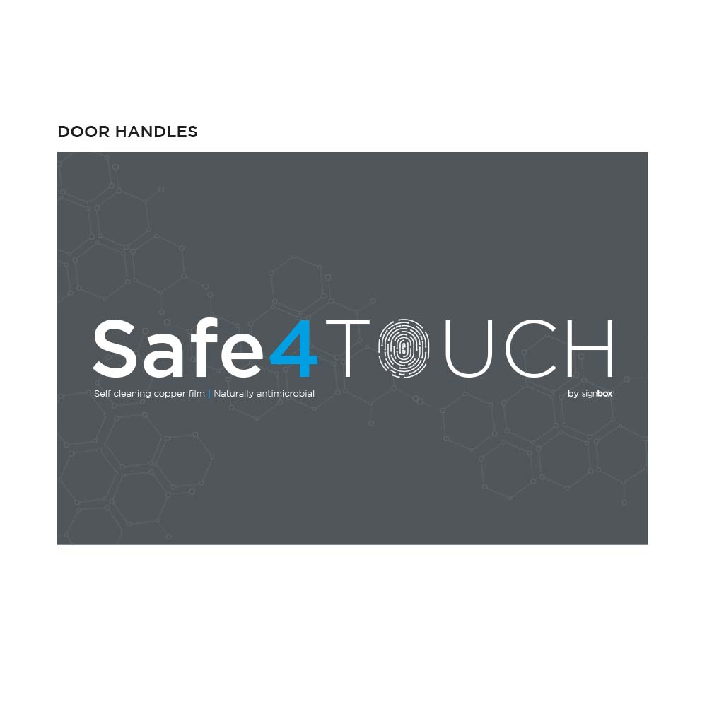 Safe4Touch Antimicrobial Touch Stickers